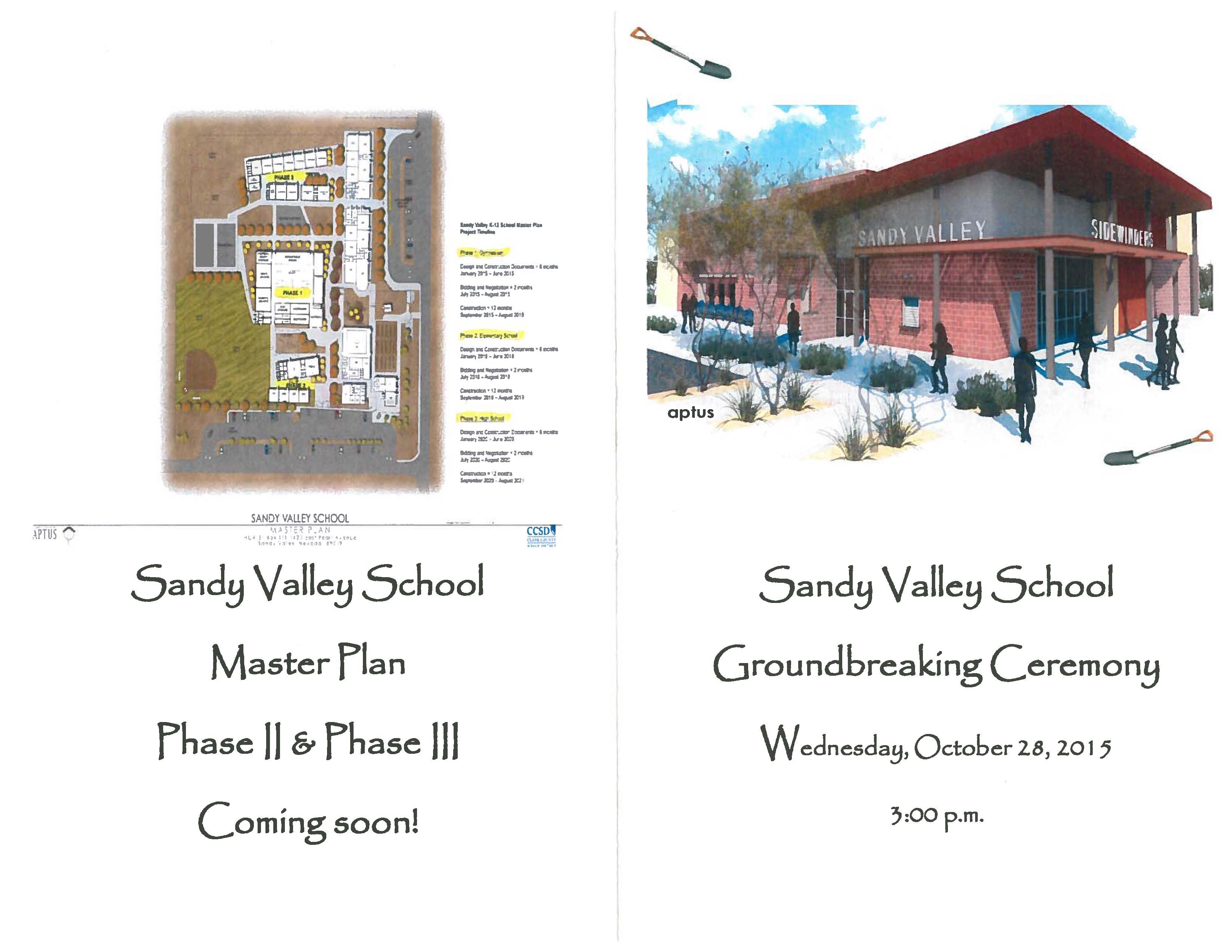 Sandy Valley School Groundbreaking Ceremony